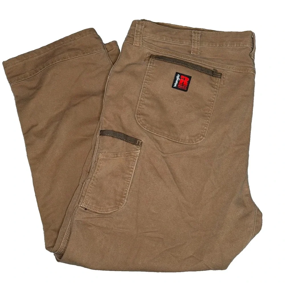 Wrangler Riggs Workwear UtilityPants Mens 48x30 Cargo Canvas Carpenter